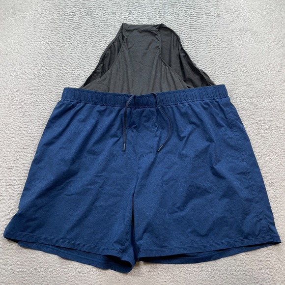 Rhone Shorts Mens XXL 38 x 6" Blue SWIFT KNIT Brief Lined Running 100099 - Picture 7 of 11